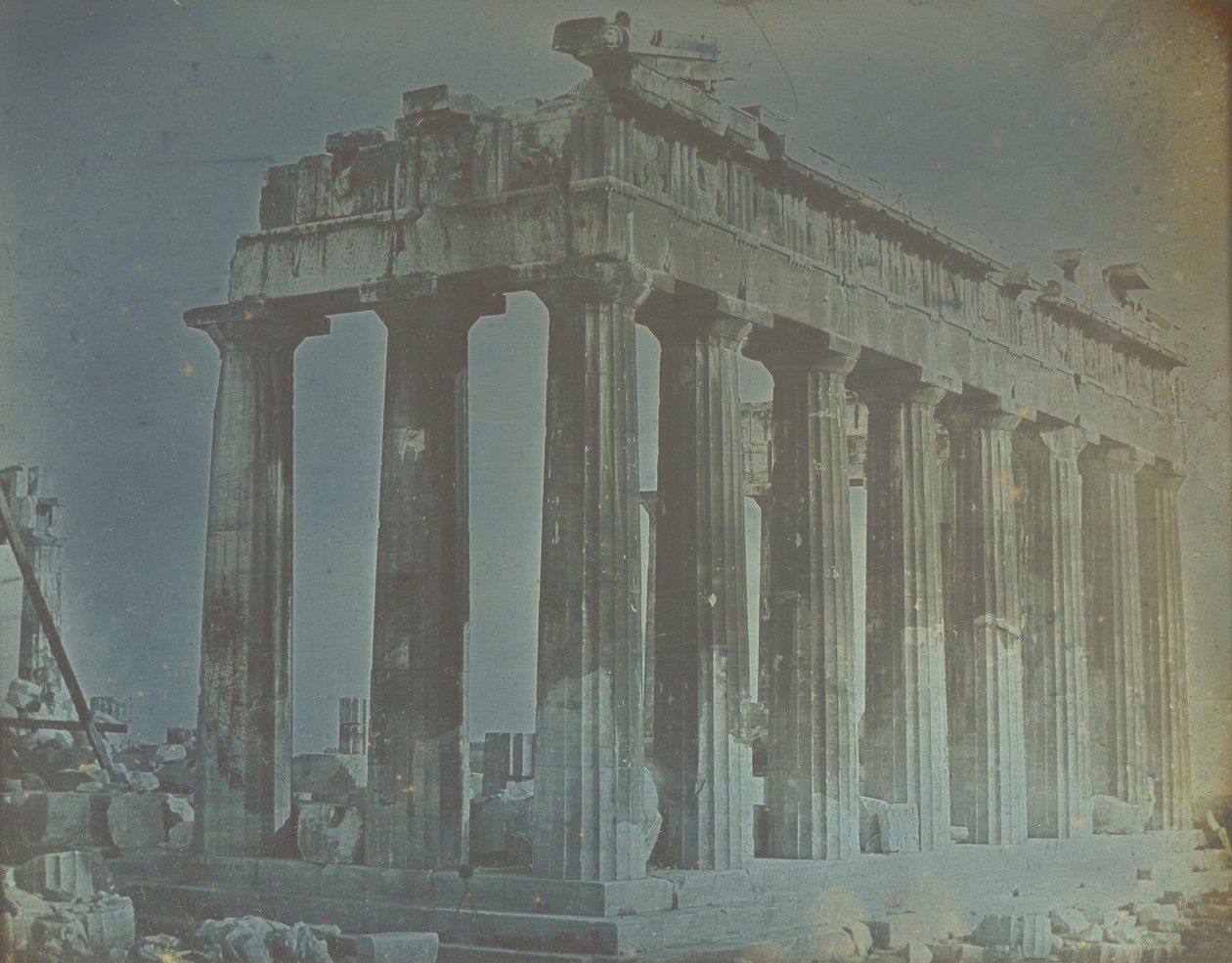 Fassade und Nordkolonnade des Parthenon auf der Akropolis, Athen von Philibert Joseph Girault de Prangey