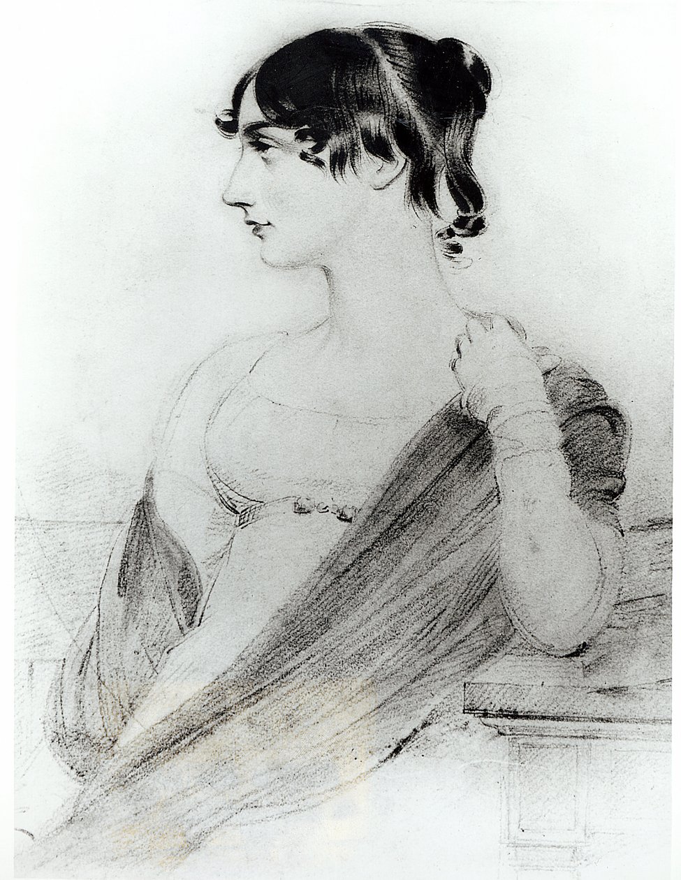 Porträt von Maria Edgeworth (1767-1849) von Joseph Slater