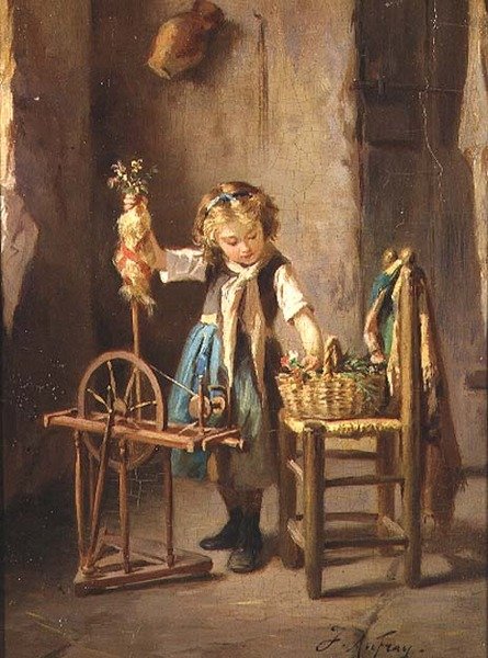Am Spinnrad von Joseph Athanase Aufray