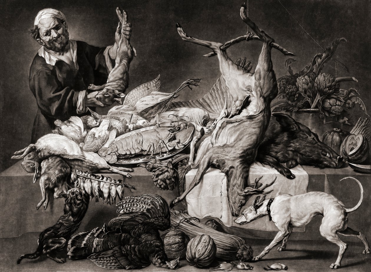 Die Speisekammer. 18. Jahrhundert. von Joseph (after) Farington