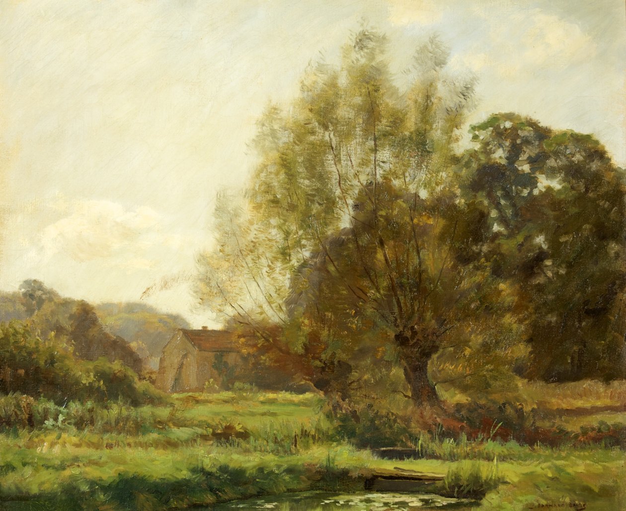 Bibury, Fischteiche von Joseph Barnard Davis