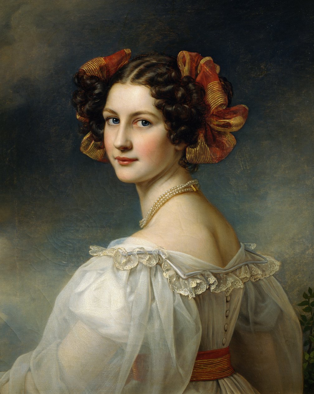 Porträt von Auguste Strobl von Joseph Carl Stieler