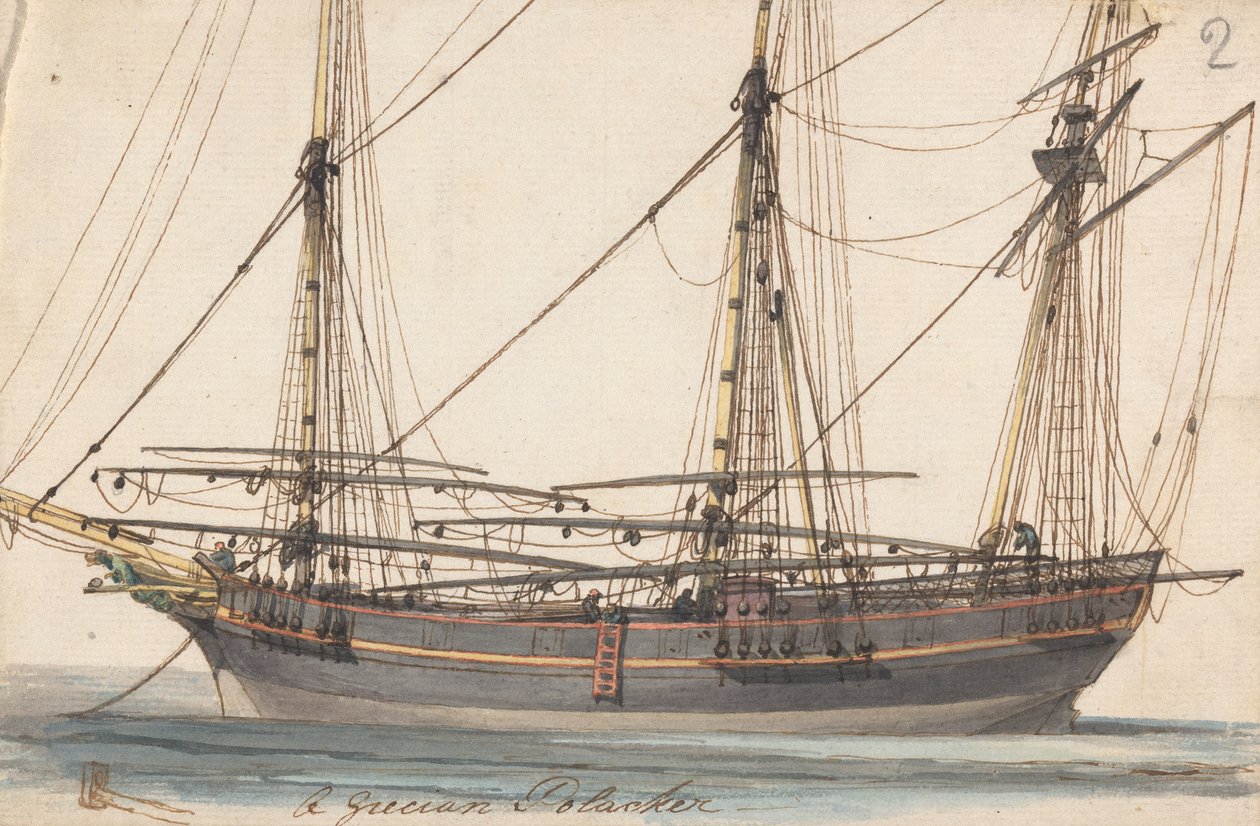 Ein griechischer Polacker von Joseph Cartwright