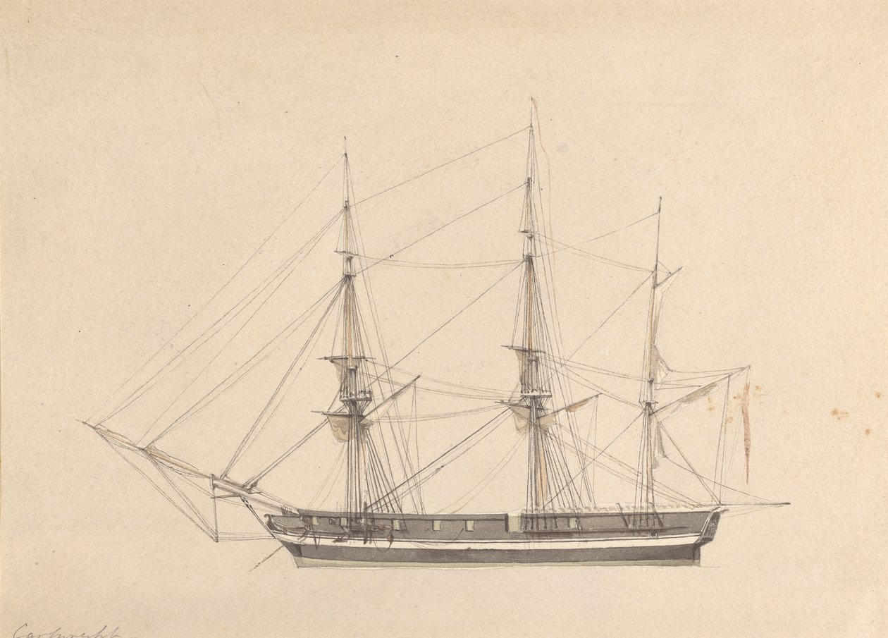 Seitenansicht einer einzelnen Bark von Joseph Cartwright