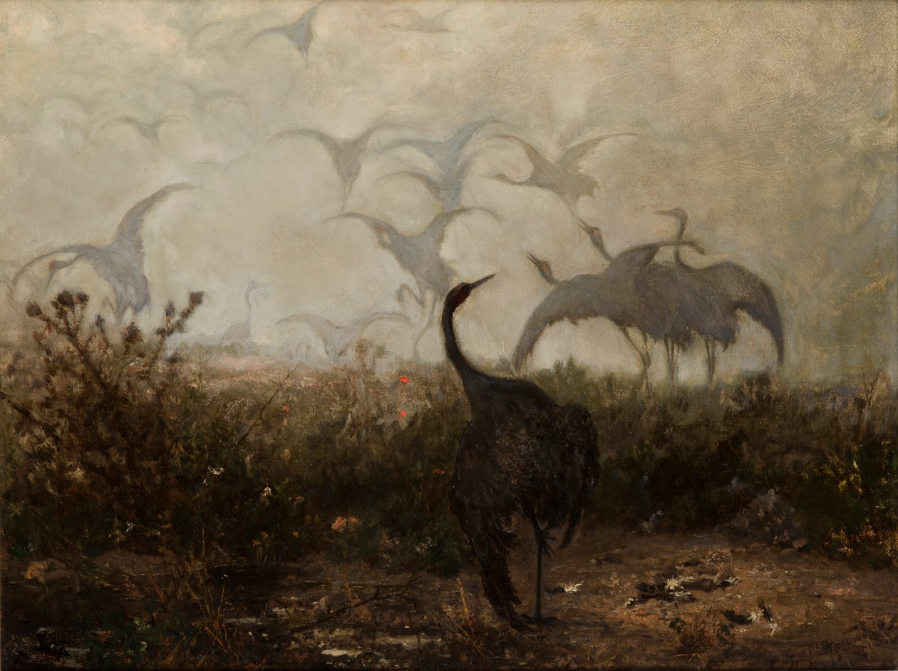Kraniche von Joseph Chelmonski