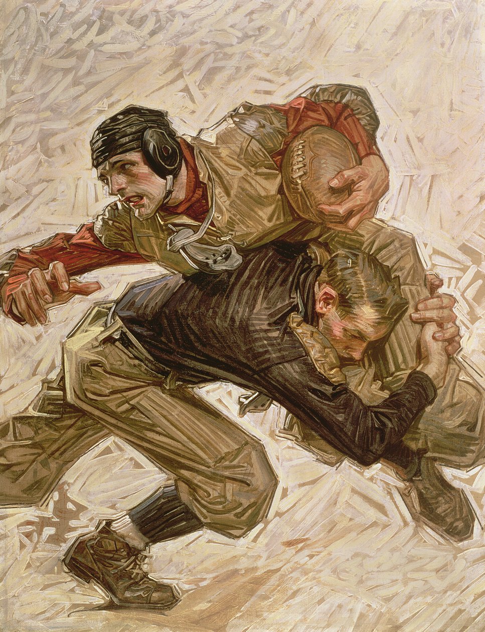 Fußballspieler von Joseph Christian Leyendecker