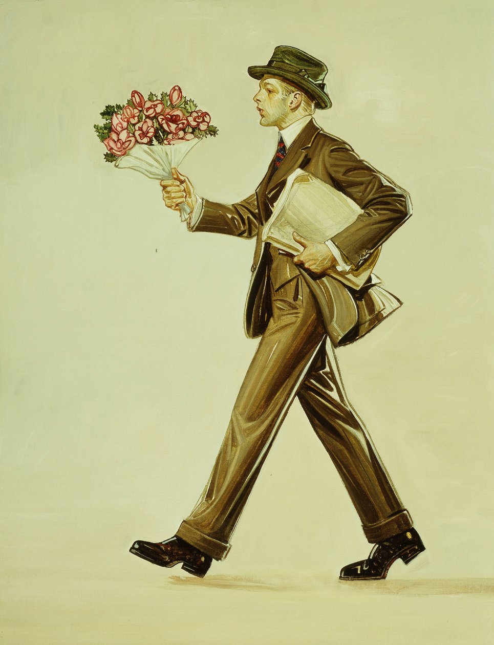 Der Blumenstrauß von Joseph Christian Leyendecker