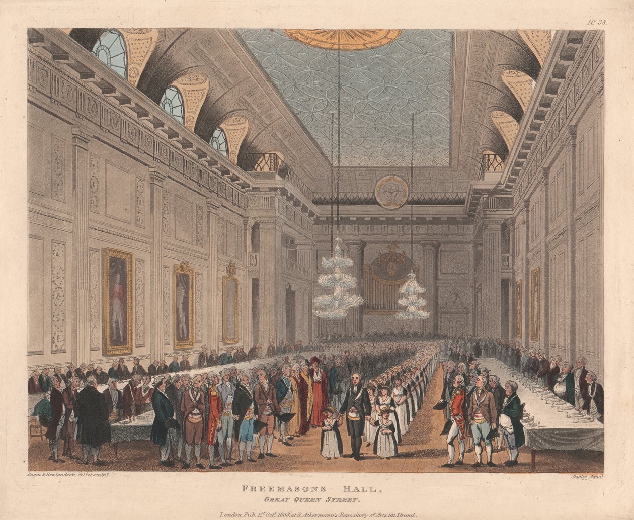 Freimaurerhalle, Great Queen Street von Joseph Constantine Stadler