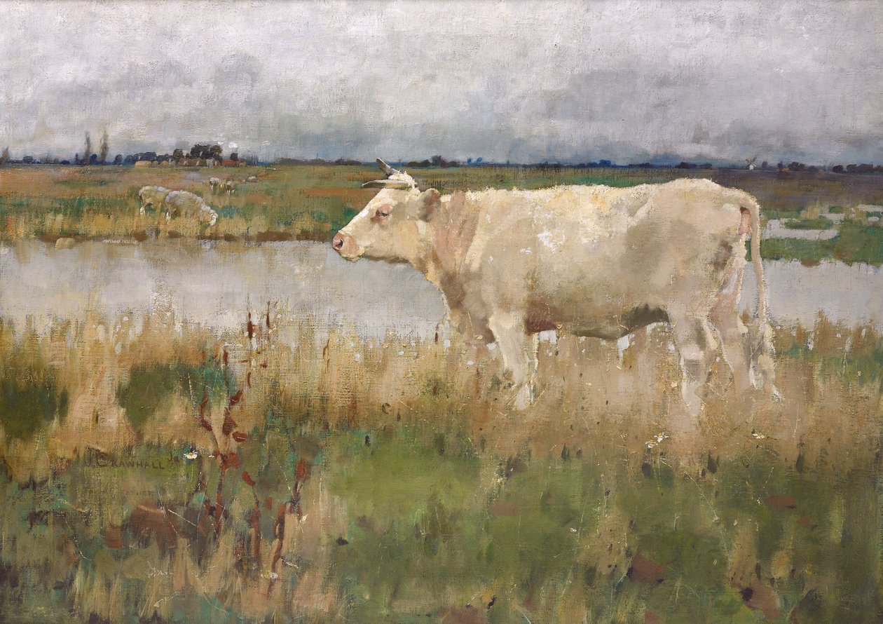 Eine Weide in Lincolnshire, ca. 1882-3 von Joseph Crawhall
