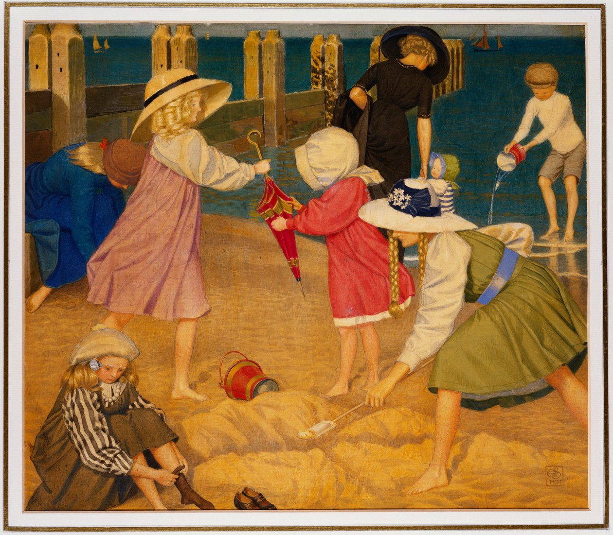 Am Strand, Southwold von Joseph Edward Southall