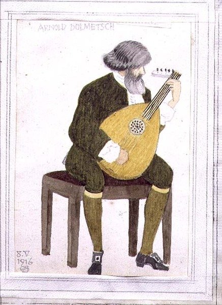 Porträt von Arnold Dolmetsch von Joseph Edward Southall