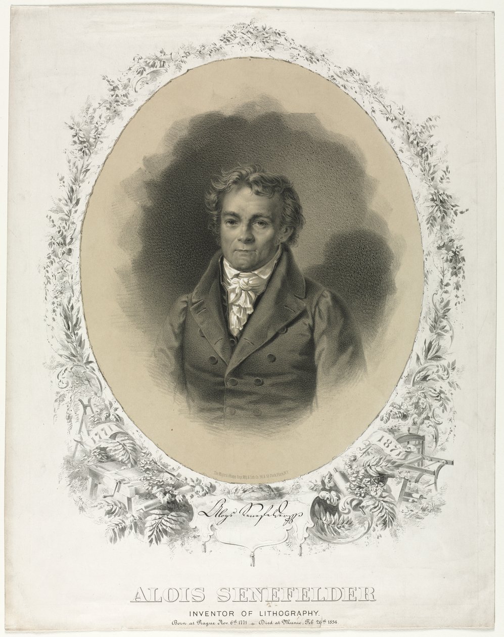 Alois Senefelder von Joseph F. Knapp