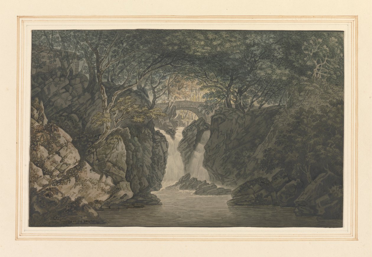 Unterer Wasserfall Rydal von Joseph Farington