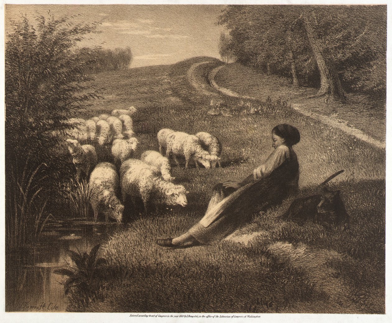 Die Schäferin von Joseph Foxcroft Cole