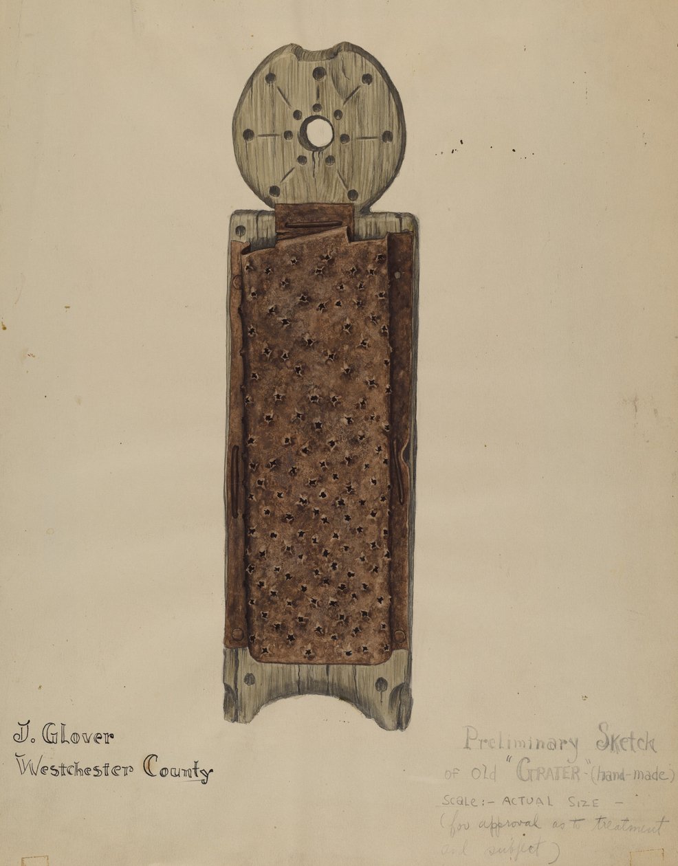 Handgemachte Reibe von Joseph Glover