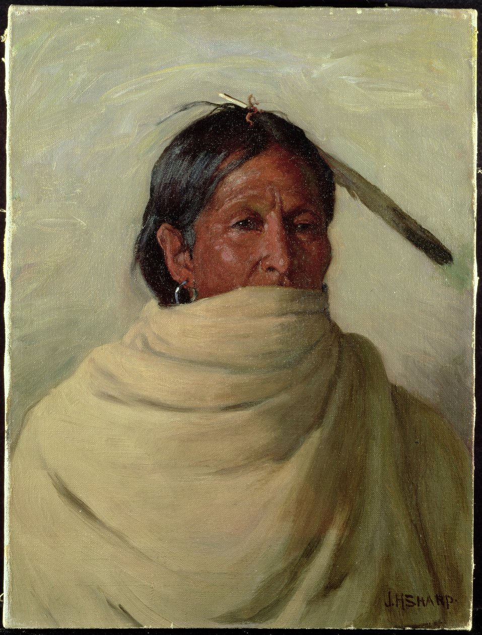 Stehender Hirsch-Taos von Joseph Henry Sharp
