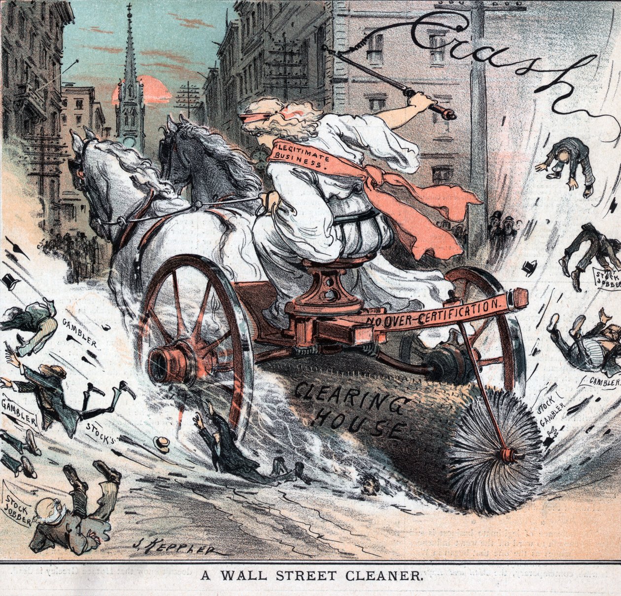 Wall Street Reiniger von Joseph Ferdinand Keppler von Joseph Keppler