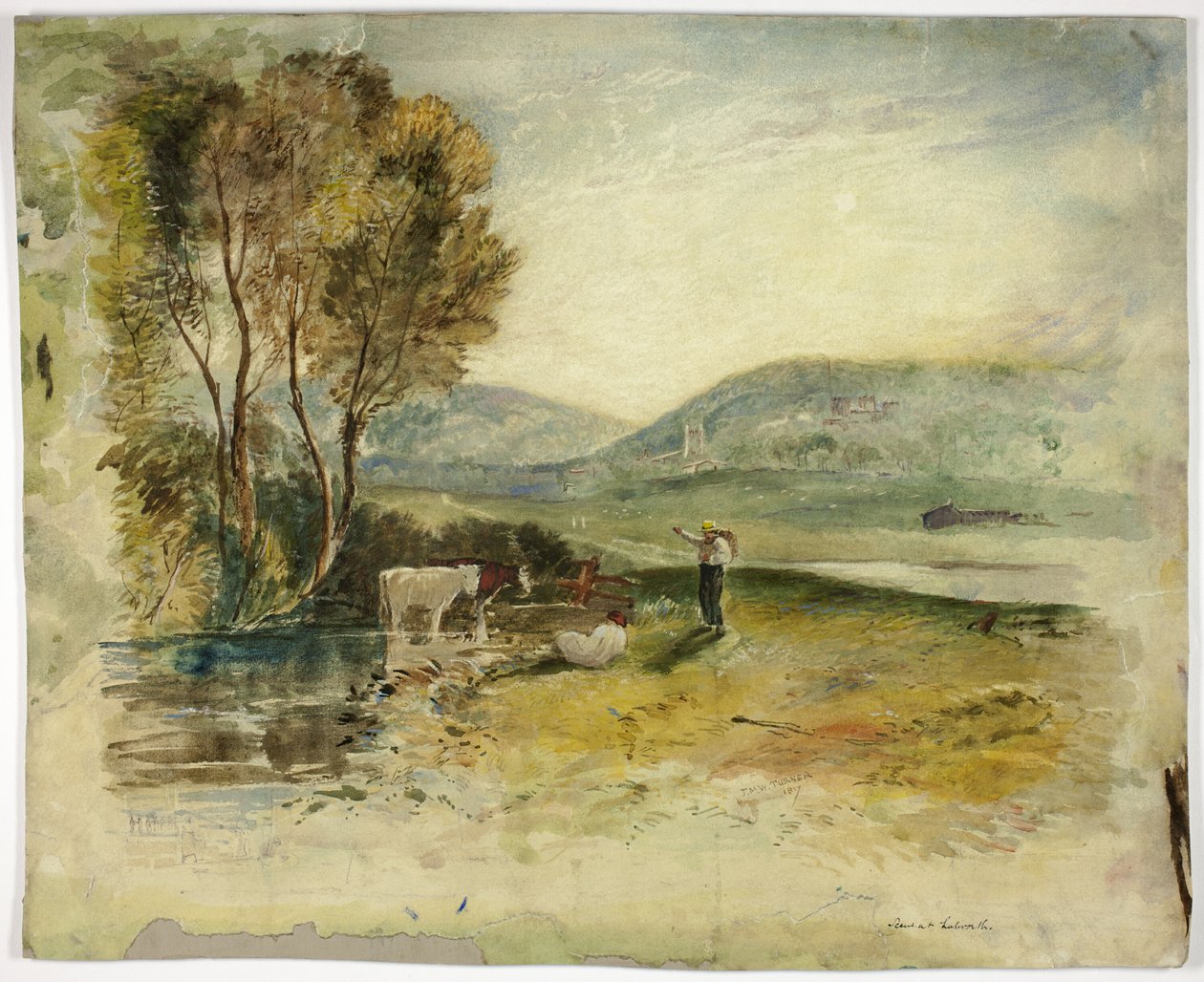 Szene in Lutworth von Joseph Mallord William Turner