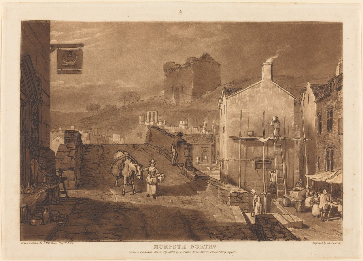 Morpeth von Joseph Mallord William Turner and Charles Turner