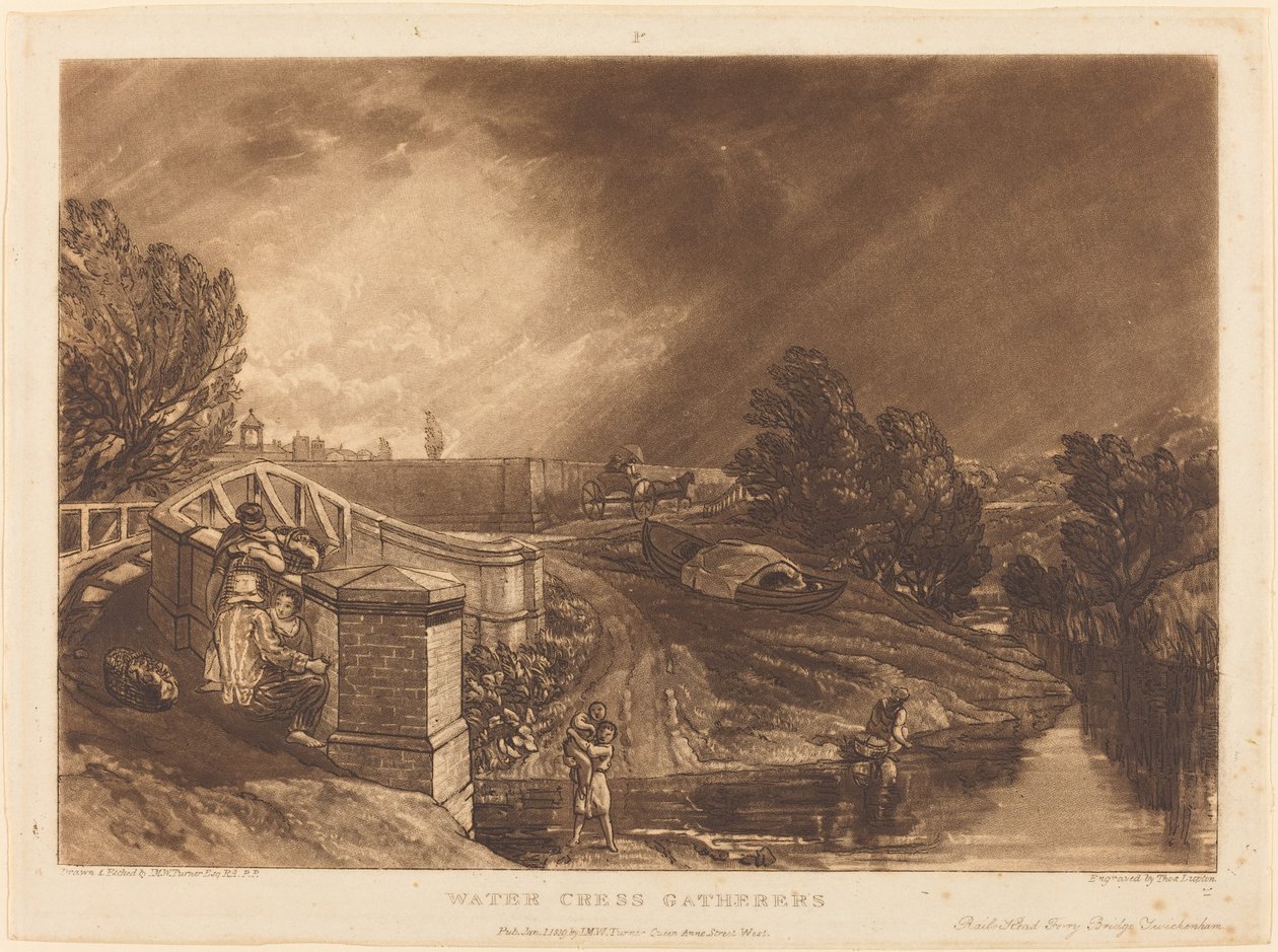 Wasserkresse-Sammler von Joseph Mallord William Turner and Thomas Goff Lupton