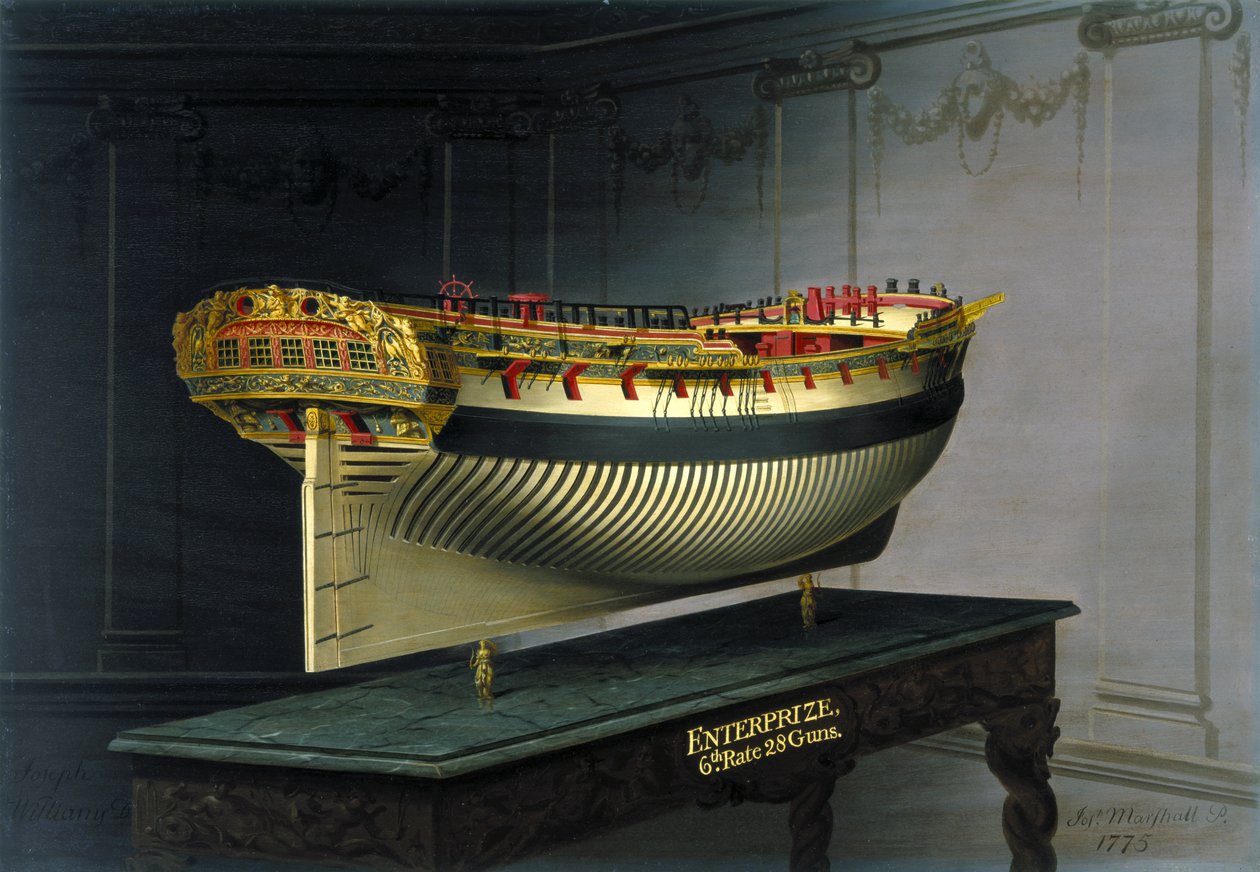 HMS Enterprise, 1775 von Joseph Marshall