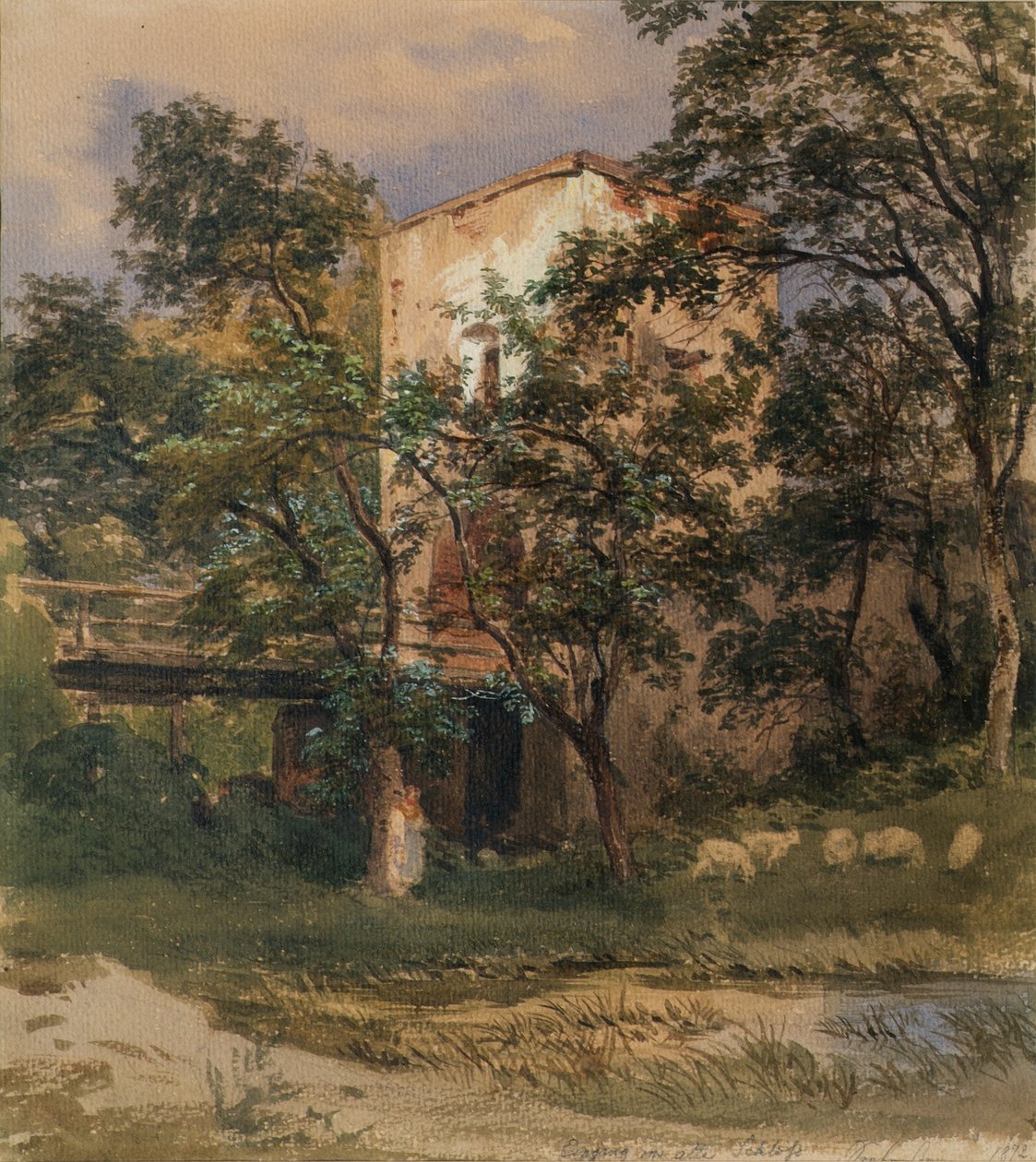 Eingang zum Schloss Seebenstein von Joseph Martin Höger