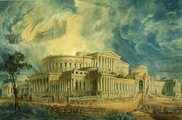 Neues Senatshaus, London, nicht ausgeführtes Design von Joseph Michael Gandy