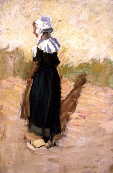 Das kleine bretonische Mädchen von Joseph Milner Kite