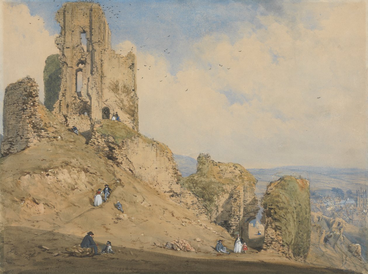Corfe Castle, Dorset von Joseph Nash