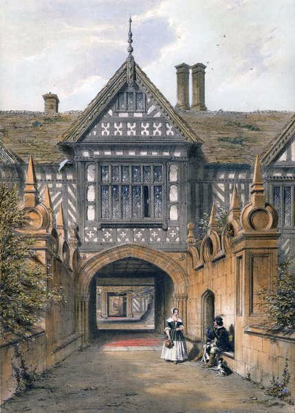 Speke Hall, Lancs von Joseph Nash