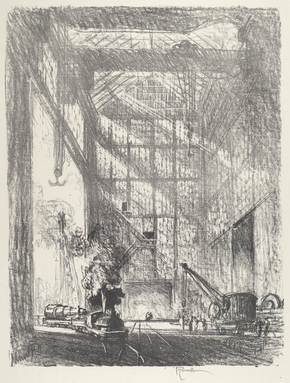 Die Kanone hereinbringen von Joseph Pennell