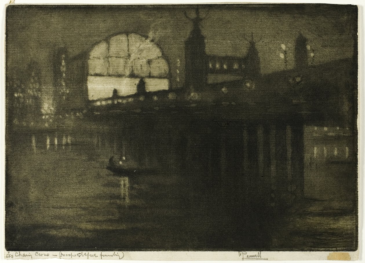 Charing Cross bei Nacht von Joseph Pennell