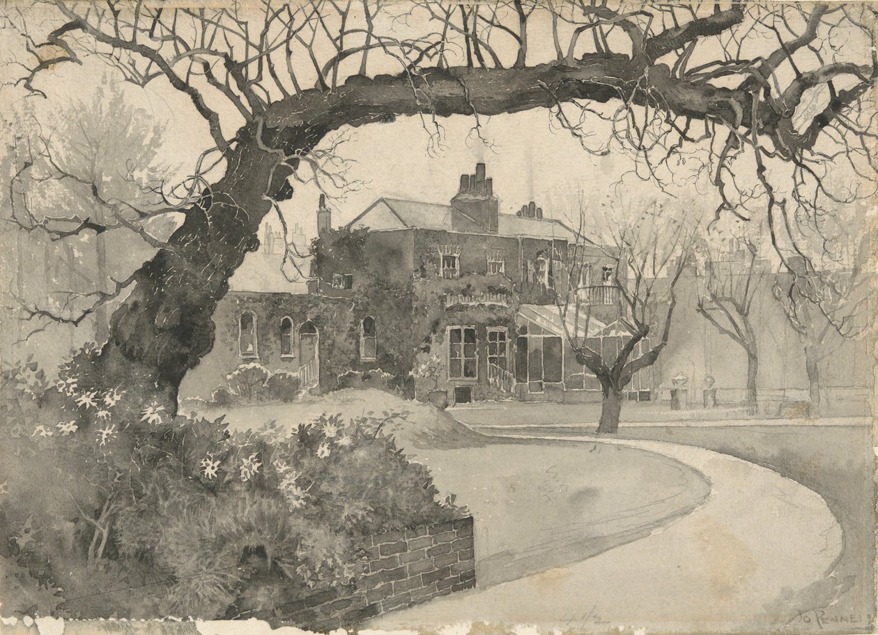 Chelsea Pfarrhaus von Joseph Pennell