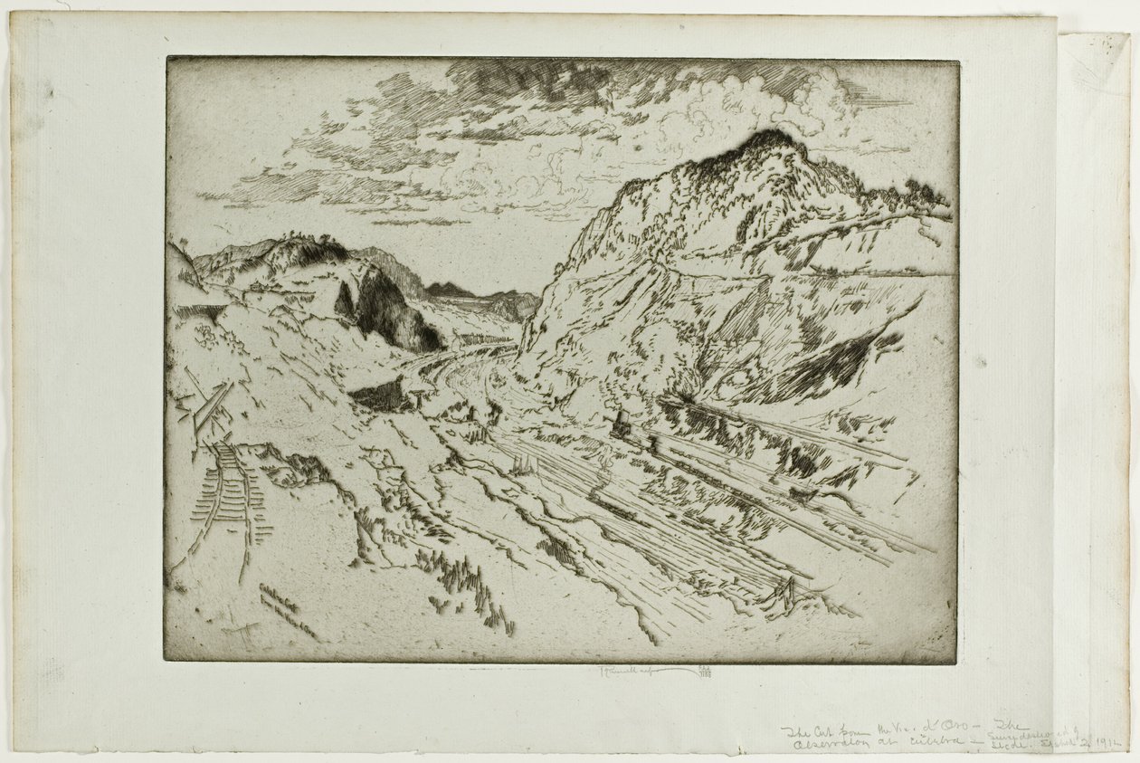 Culebra Cut, Panama von Joseph Pennell