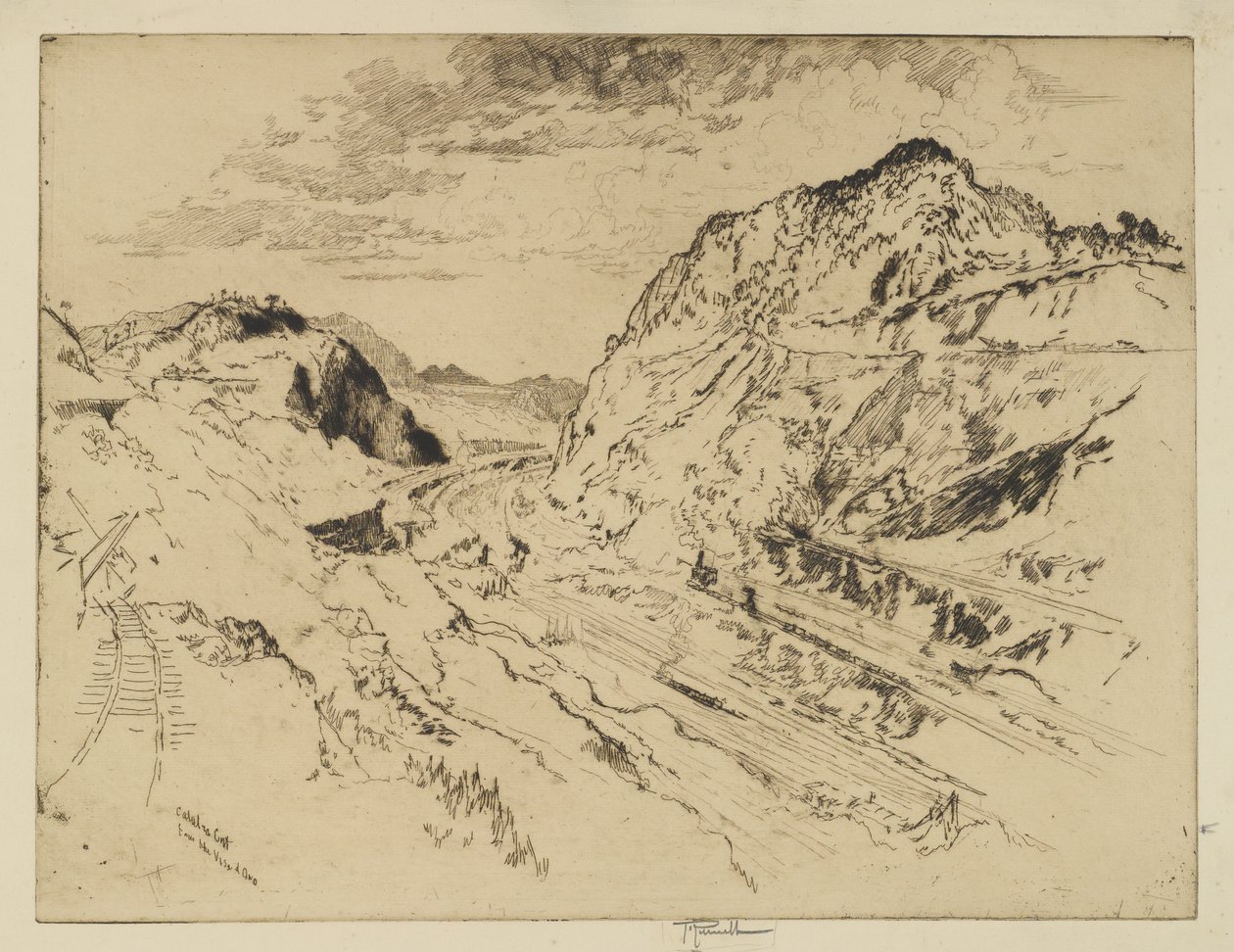 Culebra Cut, Panama von Joseph Pennell