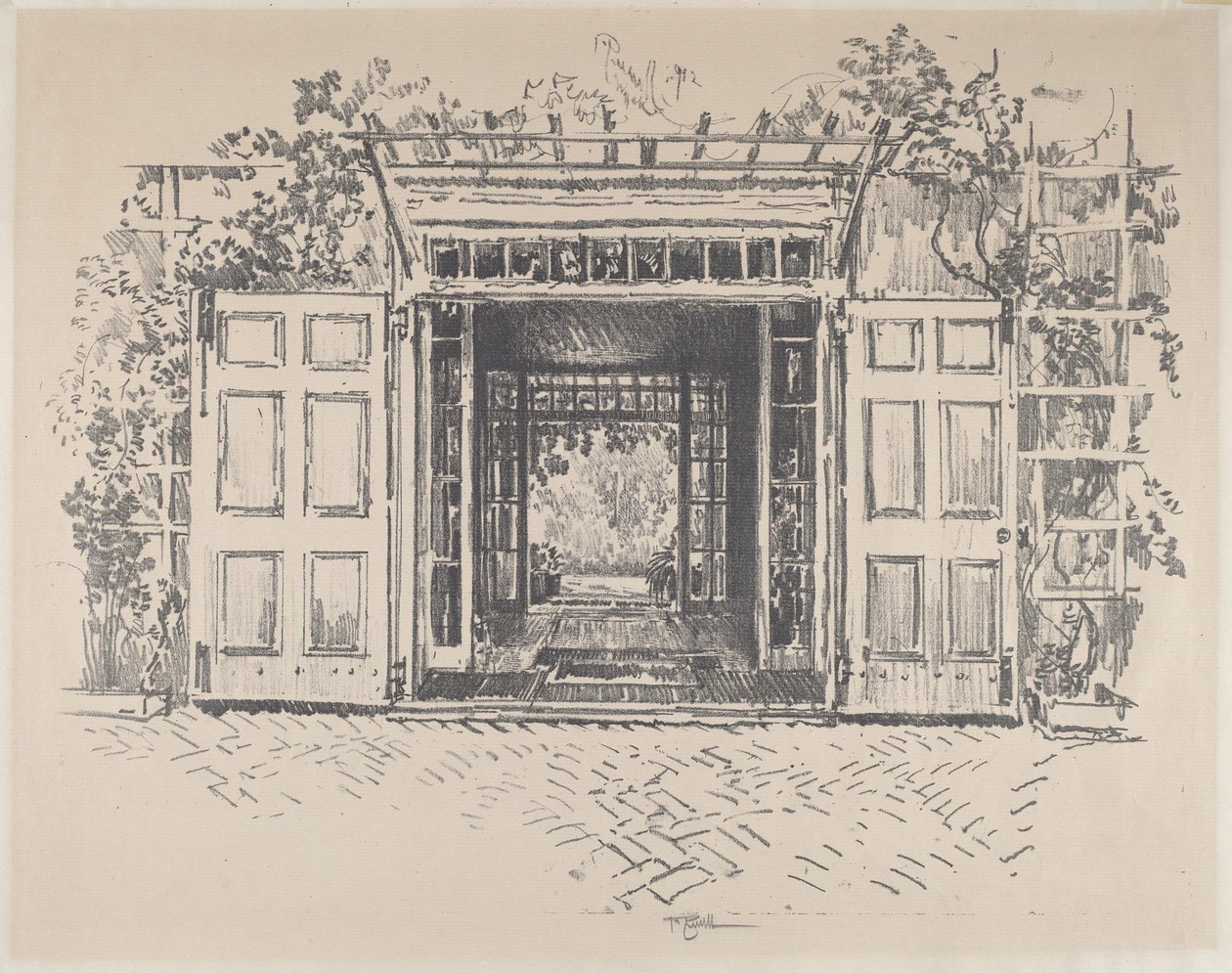 Türöffnung, Wyck von Joseph Pennell
