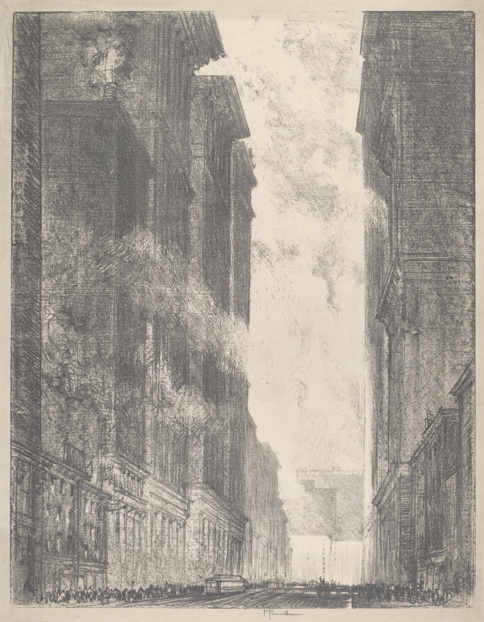 Vierte Avenue von Joseph Pennell