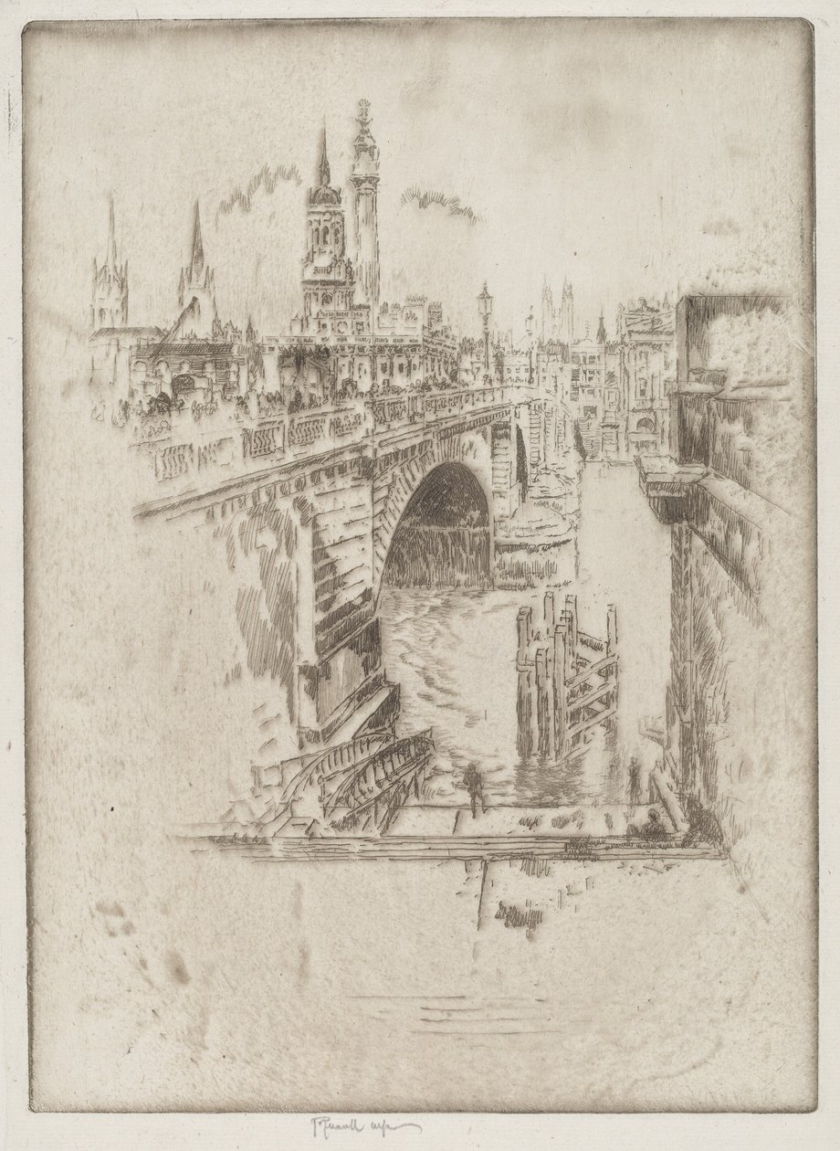 London Bridge Treppen von Joseph Pennell