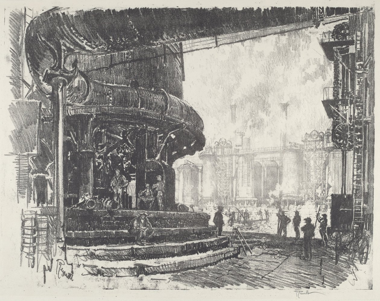 Eisenherstellung, 1916 von Joseph Pennell
