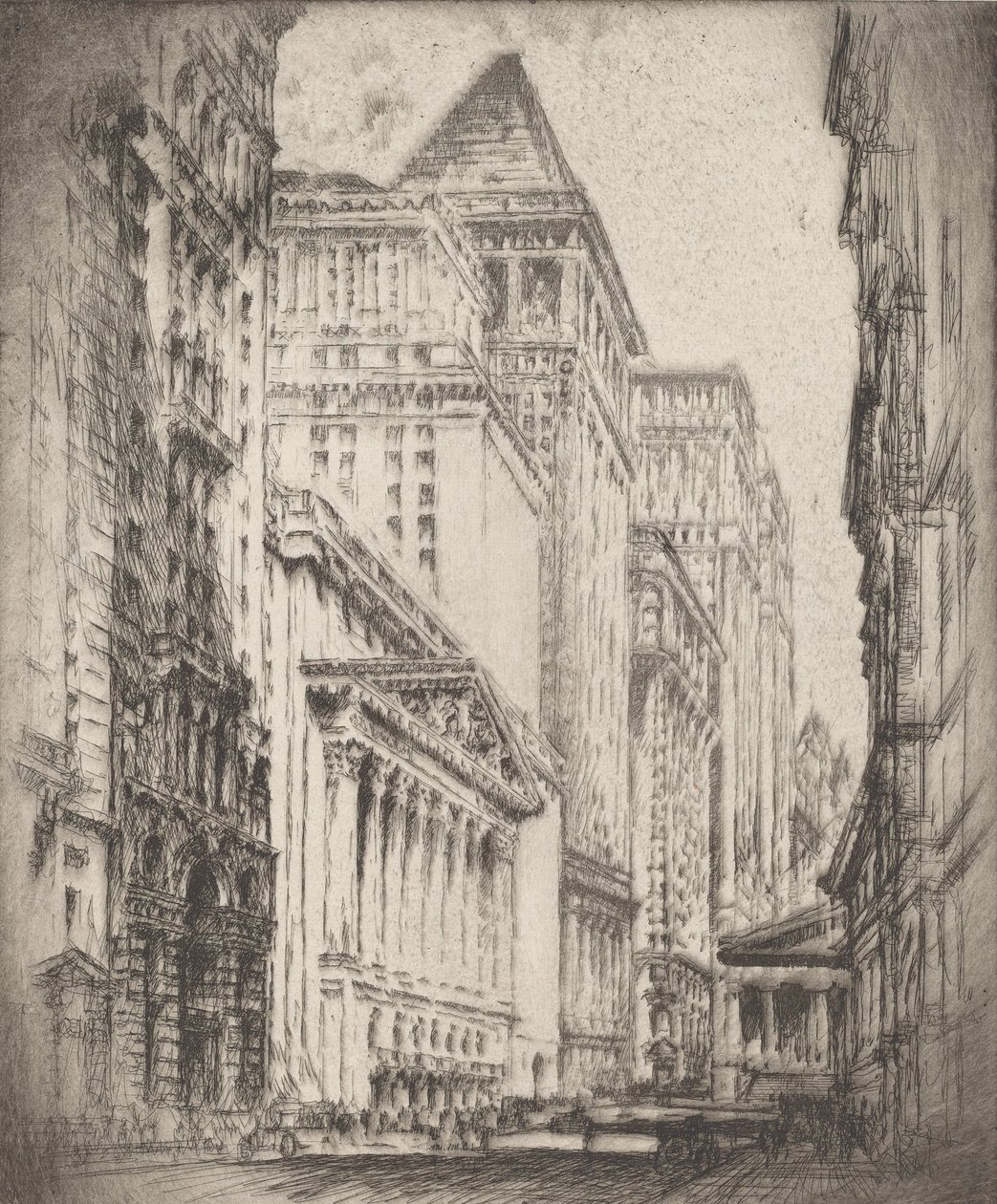 New Yorker Börse von Joseph Pennell