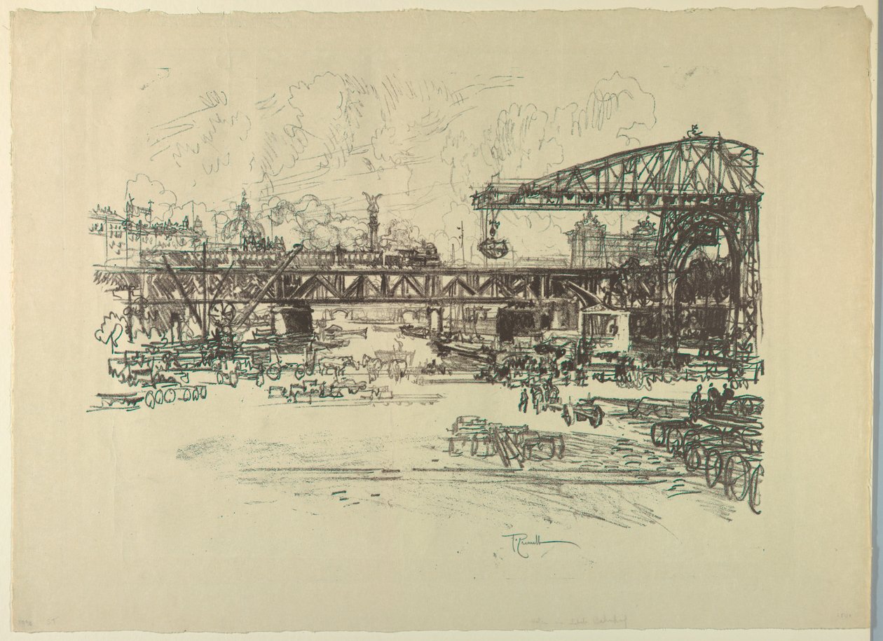 Bahnhof, Berlin von Joseph Pennell