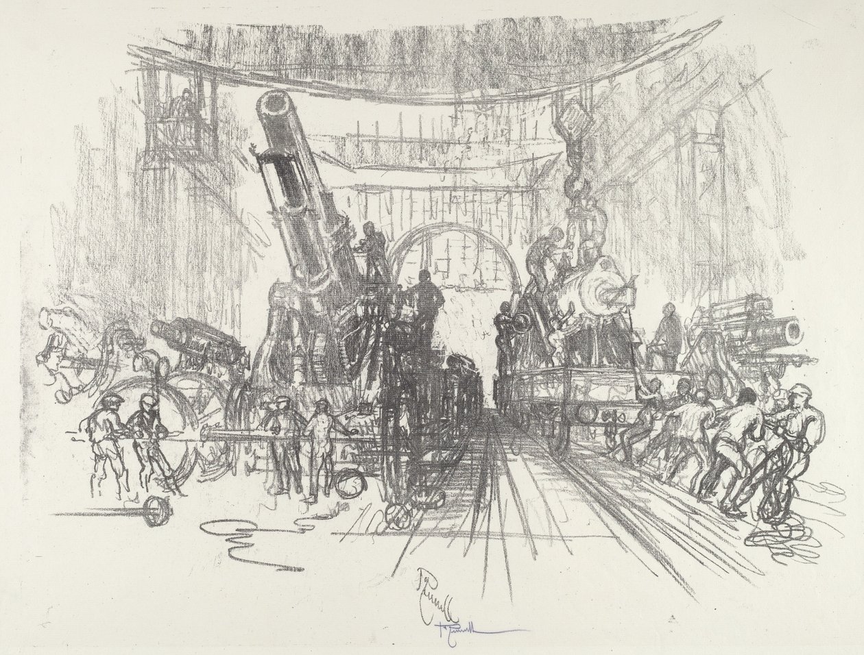 Bereit für den Krieg, 1916 von Joseph Pennell