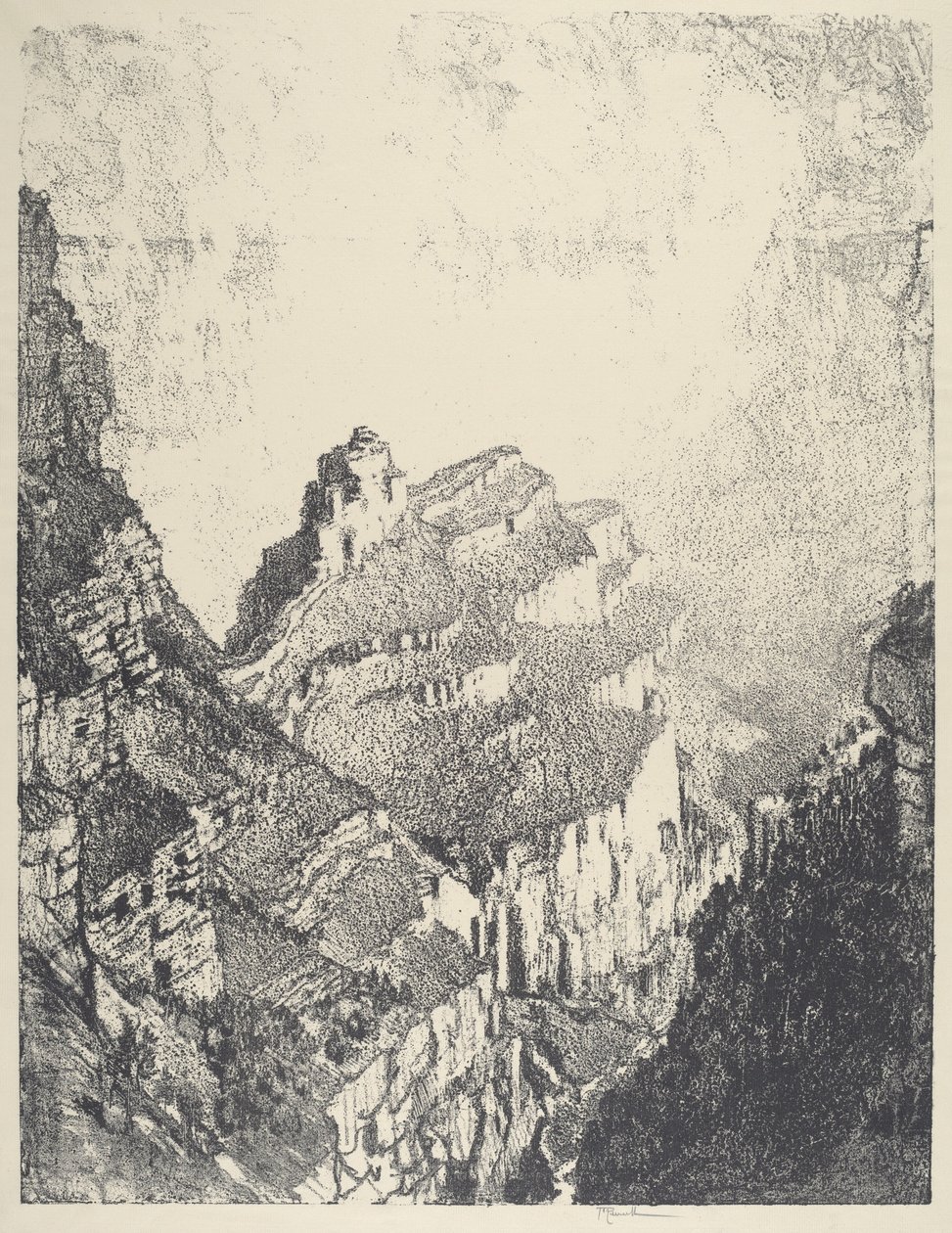 Straße zur Weißen Stadt, Nr. II von Joseph Pennell