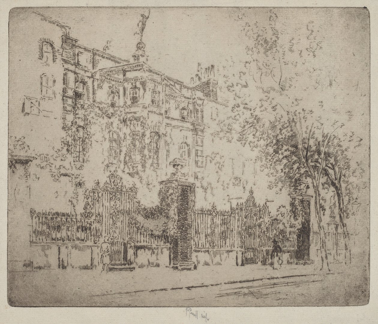 Rossettis Haus von Joseph Pennell