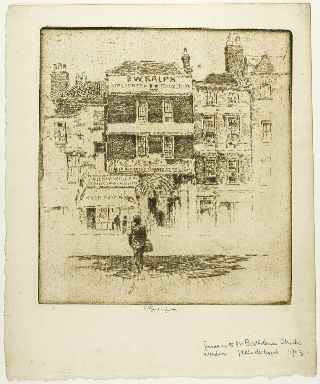 Tor von St. Bartholomäus von Joseph Pennell