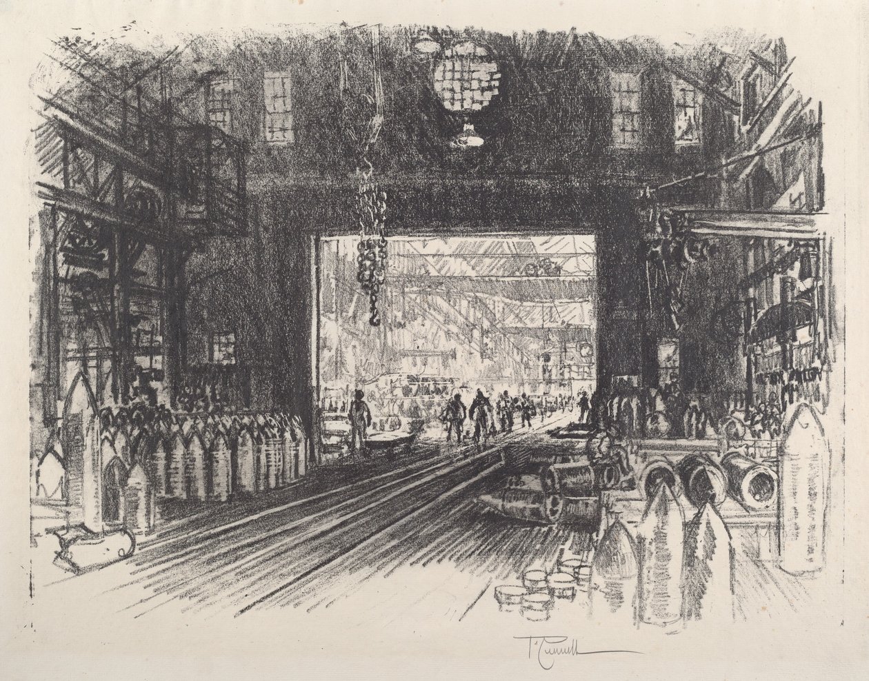 Granatenfabrik, Nr. II von Joseph Pennell