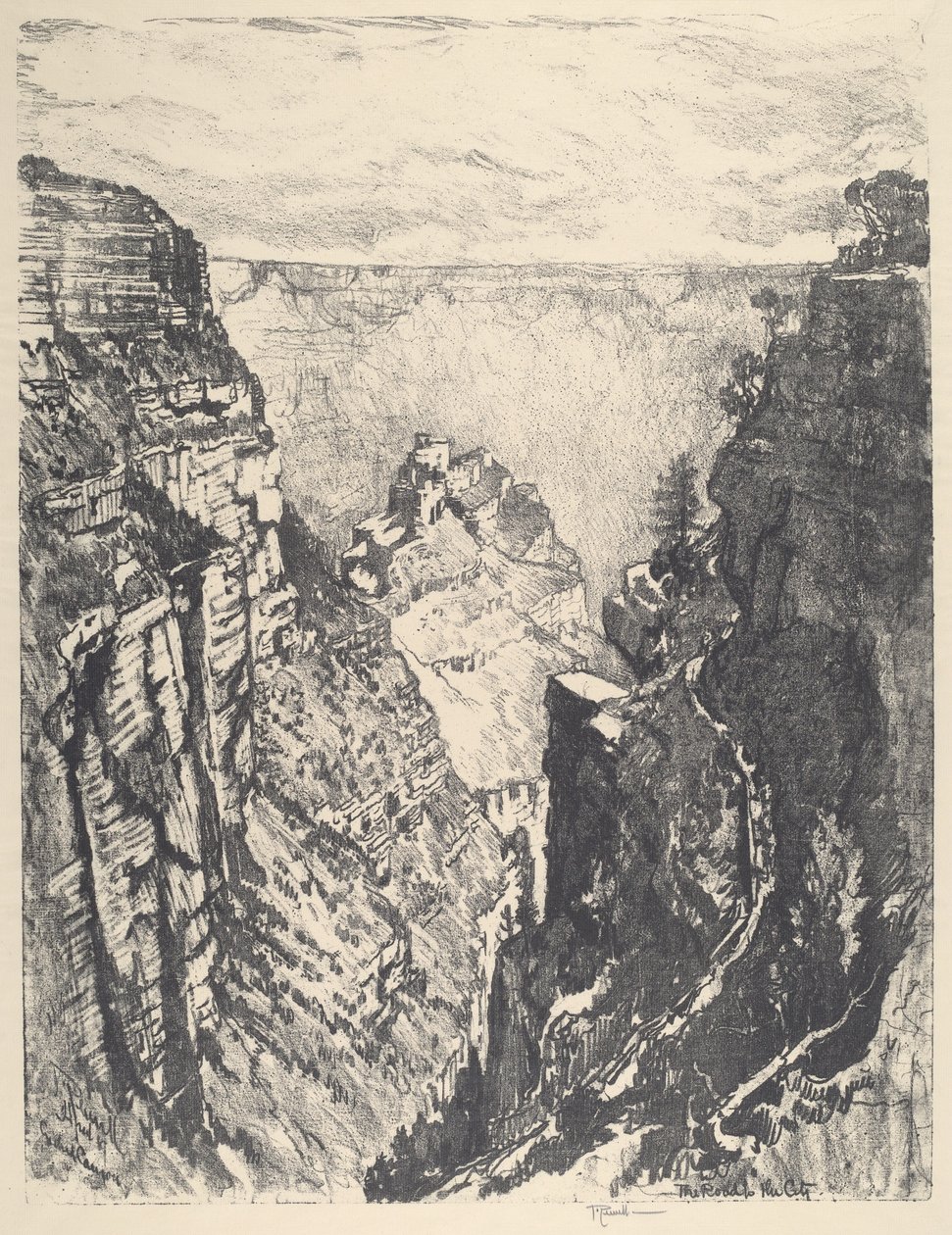 Der Bright Angel Trail von Joseph Pennell