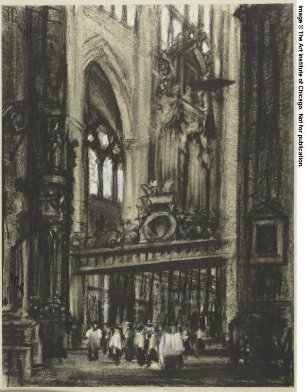 Der Chor, Toledo von Joseph Pennell