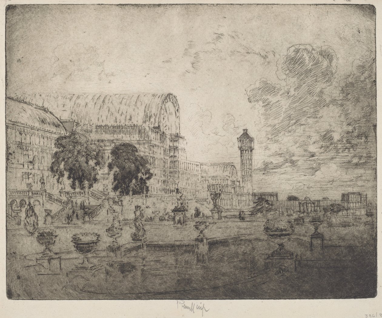 Der Kristallpalast von Joseph Pennell