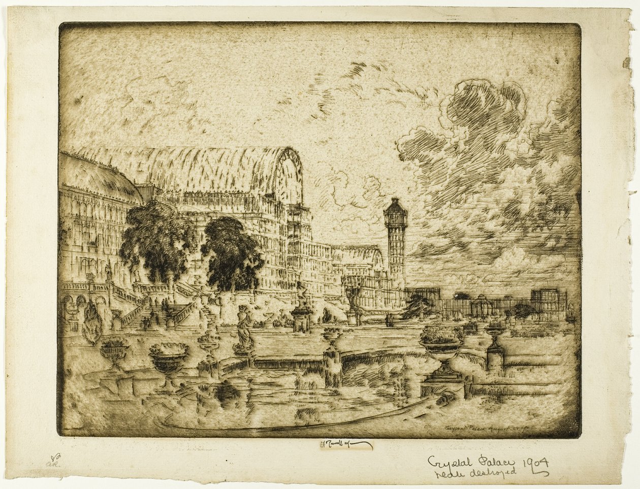 Der Kristallpalast von Joseph Pennell
